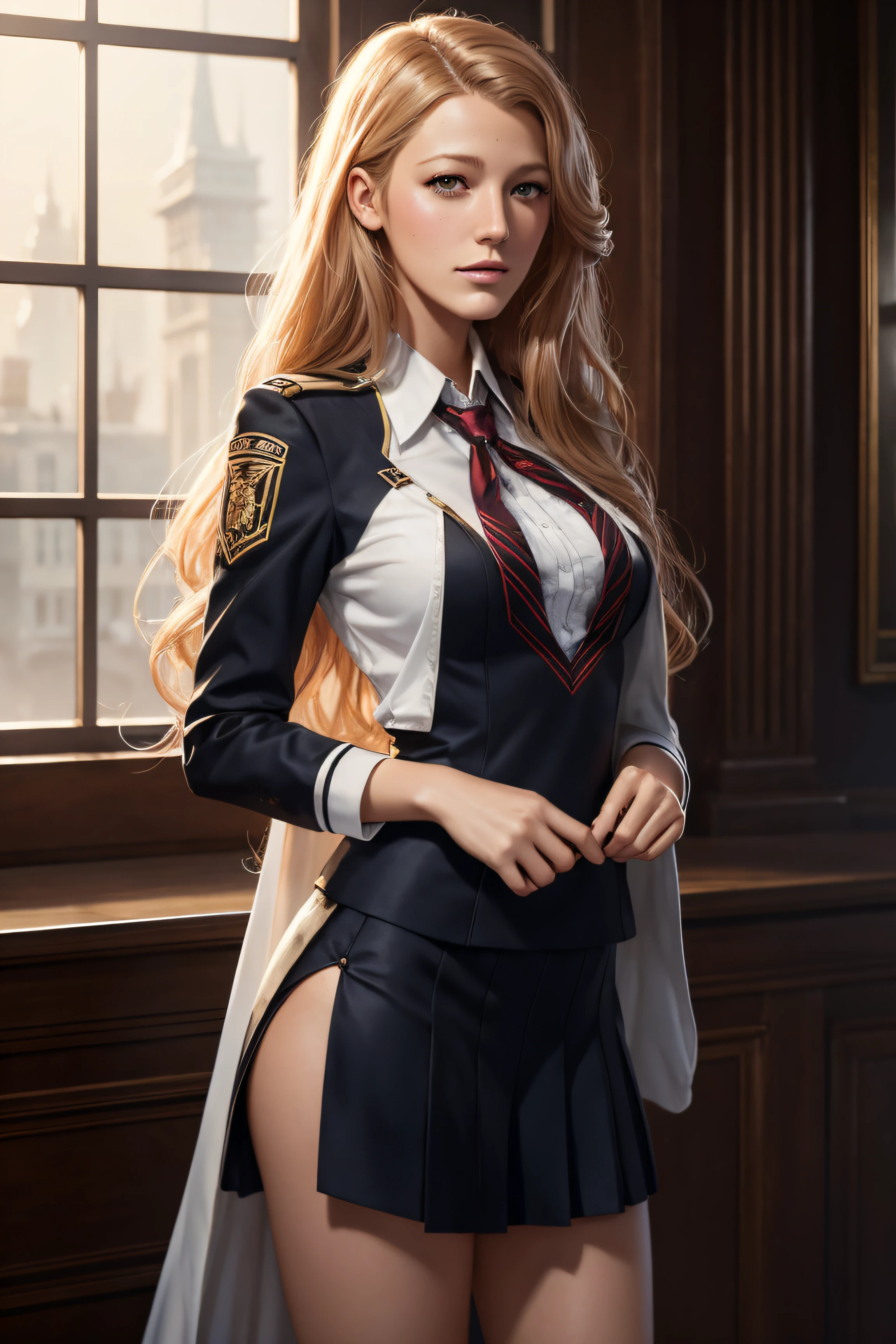 Blake Lively, wearingelegant sexy , character portrait, 4 9 9 0 s, long hair, intricate, elegant, highly detailed, digital painting, artstation, concept art, smooth, sharp focus, illustration, art by wlop, charlie bowater and alexandra fomina