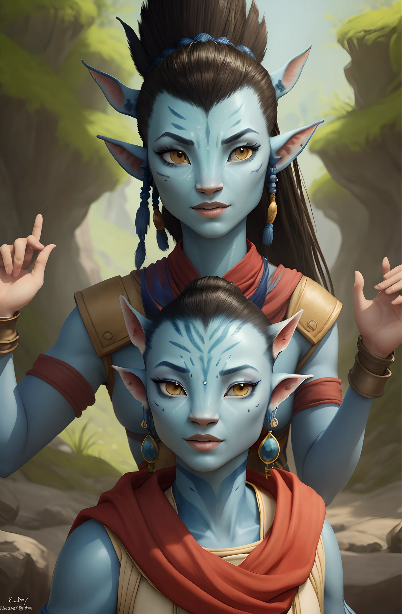 loak and tsireya  from avatar