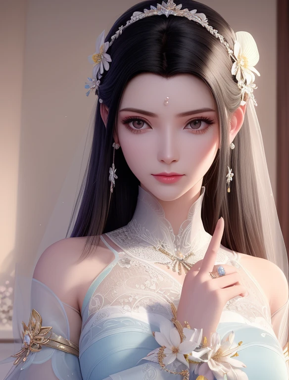 ultra realista 8k CG, rosto perfeito, Impeccable, limpo, master part, arte profissional, obras de arte famosas, Cinematic lighting, Cinematic Flower, rosto perfeito, beautiful face, fantasia, Sonho, irreal, science fiction,  roupas bonitas, renda, lace trim, Roupa de pernas com corte de renda,  (rico:1.4), prestige, luxo, jewelries, Diamante, ouro, pearl, gema, safira, rubi, esmeralda, detalhes intrincados, delicate pattern, encantador, sedutor, sedutor, Erotic, Encantadora, ornamento de cabelo, colar, Brincos, pulseira, Armlet,halo
((,1girl, Pov,))(((,lilie \(flor\),  1girl, primavera_\(season\), sozinho,Olhando para o Viewer, )))