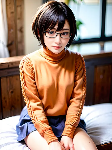woman posing for a photo,(wearing jumper_dress:1.3), (pixie_cut short_hair:1.2)
good hand,4k, high-res, masterpiece, best qualit...