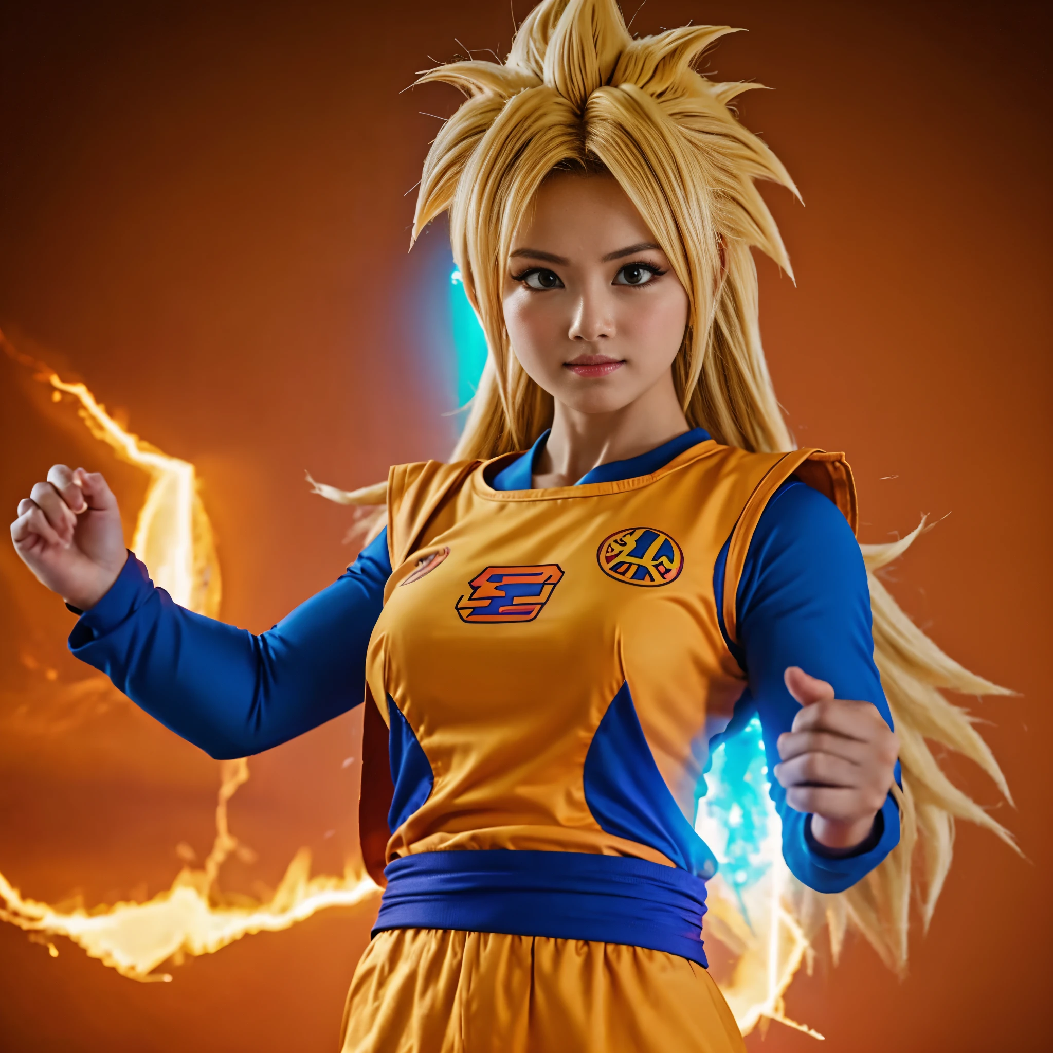 fille super saiyan, Kaméhaméha, haute qualité