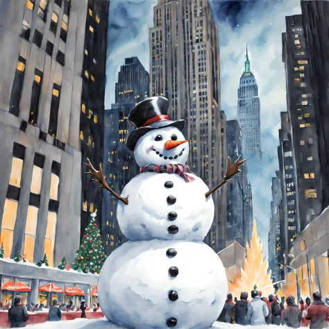 snowman:1.5),(snowman theme:1.5),(dark horror theme:1.5),(thriller 