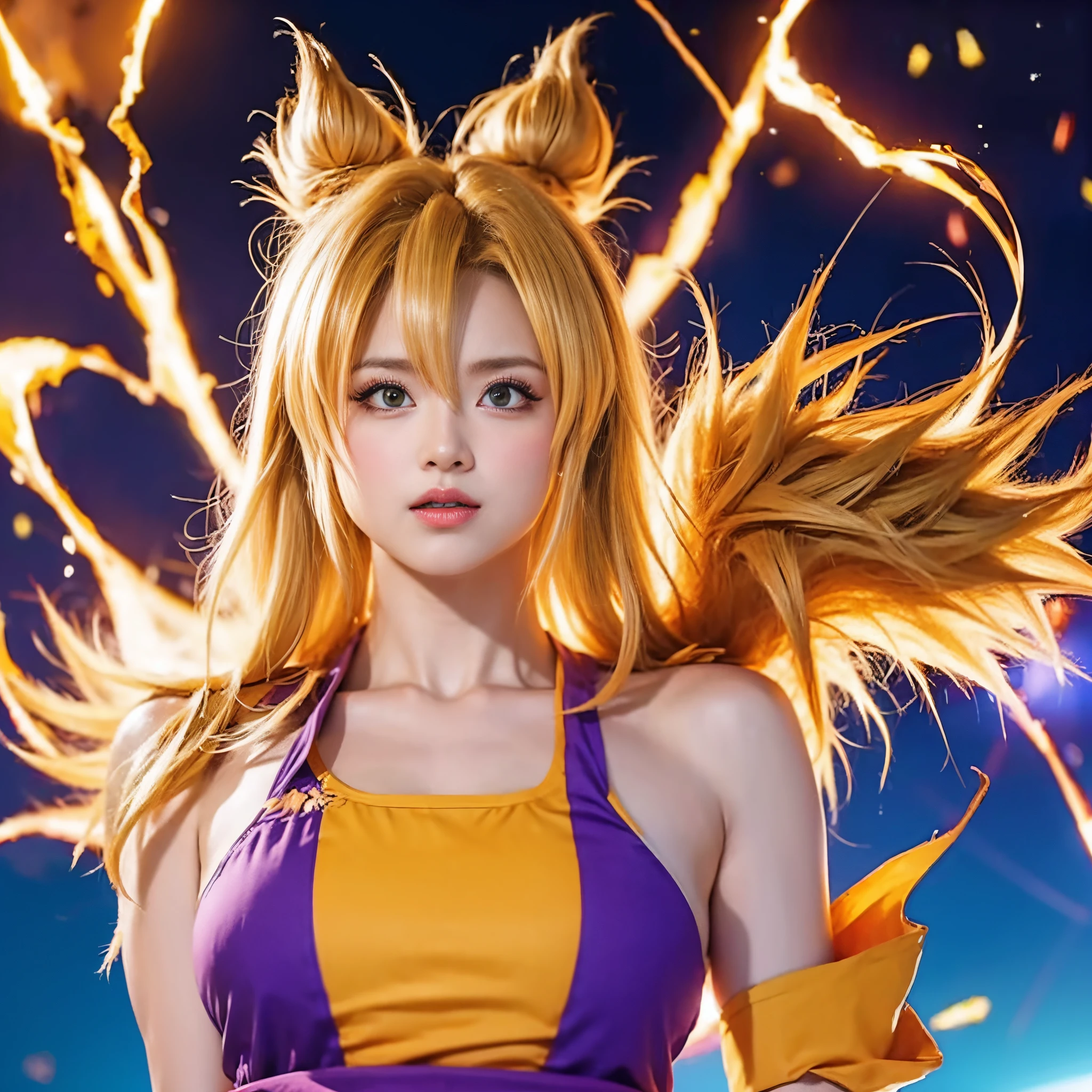 chica super saiyajin, Kamehameha, alta calidad