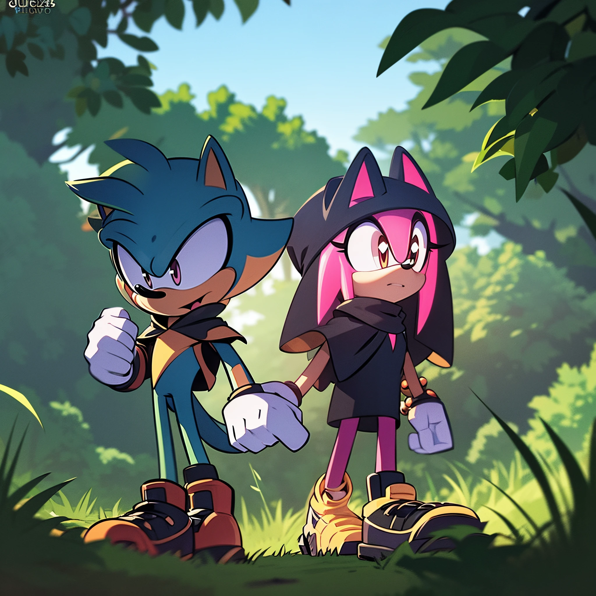 Sonic and shadow the hedgehog - SeaArt AI