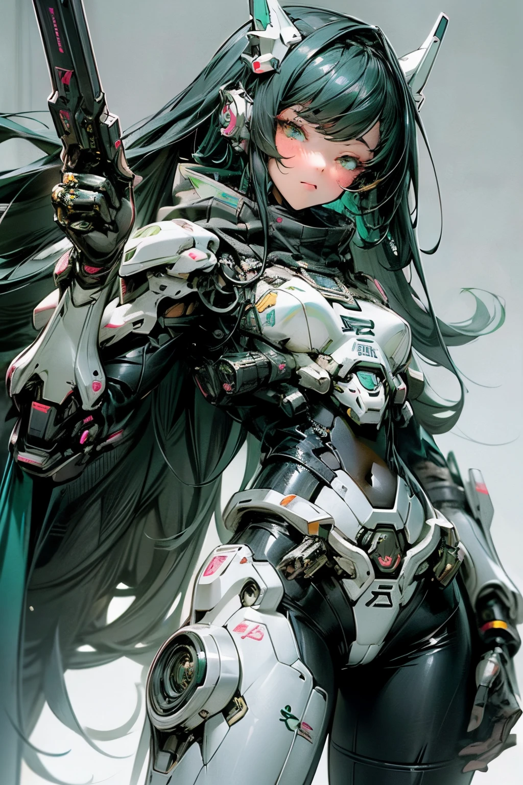 there is a woman in a futuristic suit posing for a picture, girl in mecha cyber armor, cyberpunk anime girl mech, beutiful girl cyborg, cute cyborg girl, perfect anime cyborg woman, beutiful white girl cyborg, cyborg girl, cyborg - girl, wlop and krenz cushart, ross tran 8 k, digital cyberpunk anime art, female cyberpunk anime girl
