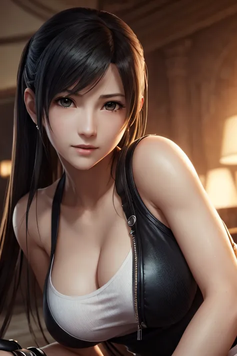 Top image quality、Top resolution、Delicate down to the smallest detail、Tifa Lockhart、FF7R、ultra-detailliert、Beautiful in every de...