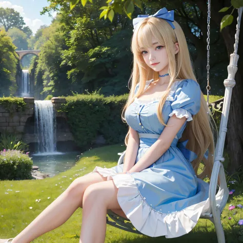 (Alice in Wonderland)、​masterpiece、Ultra-realistic、Top image quality、超A high resolution、8k photo、the ultimate beauty、Bright phot...