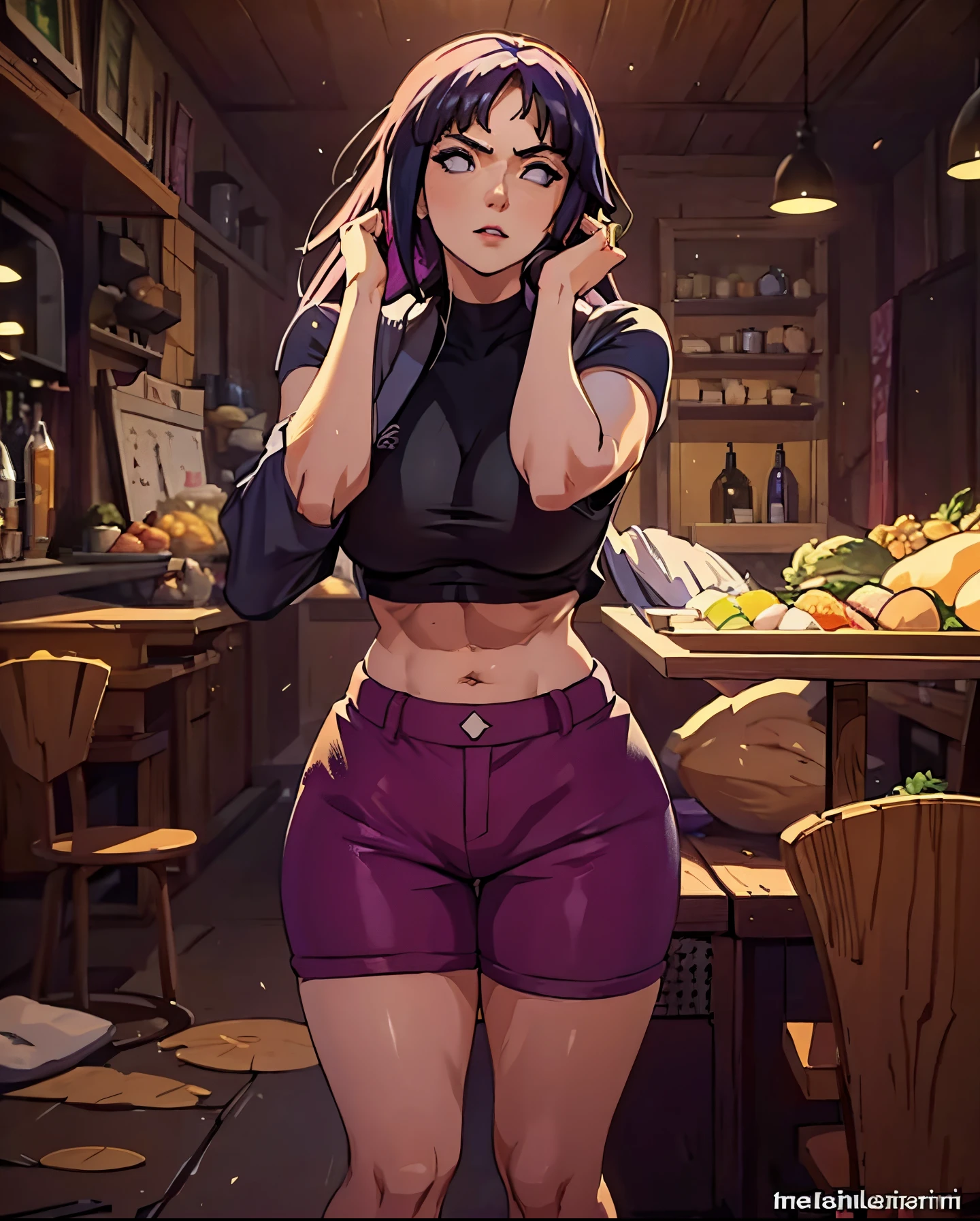 Extremely realistic Hinata Hyuga, sexy big ass thick legs and Fitness, Brazilian, beautiful face, ((( the most beautiful woman in Brazil)))