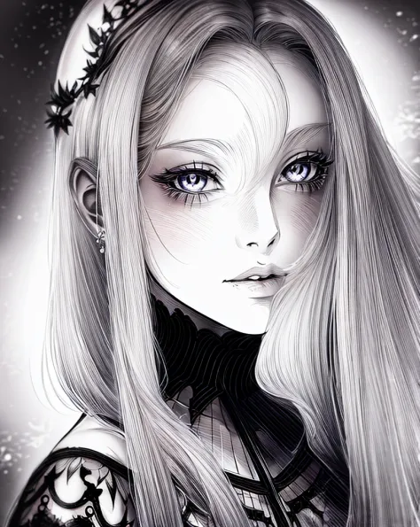 Beautiful girl Manga style artwork,
