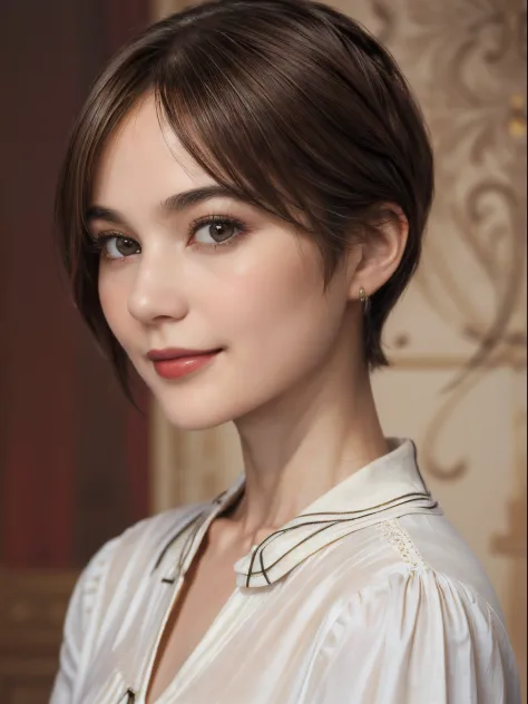 104
(a 20 yo woman,is standing), (a hyper-realistic), (high-level image quality), ((beautiful hairstyle 46)), ((short-hair)), (g...