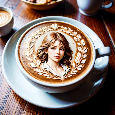 Use latte art in the white form:1.5, Butterfly art, A few cups of coffee:1.3, intricate illustration, delicate linework, Fine details, Whimsical pattern, charming scene of a, Fantastic visuals, Engaging storytelling, 
Break, 
graphite drawing, Pencil shadi...