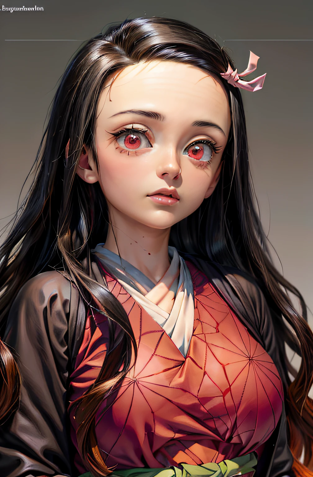 (Ultra Real), (Illustration), (High Resolution), (8K), (Very Detailed), (Best Illustration), (Beautiful Detailed Eyes), (Best Quality), (Ultra Detailed), (Masterpiece), (Wallpaper), (Detailed Face),Red Eyes, Night Up Upper Body, Ice Cream,Long Hair,Solo,Simple Kimono Top Girl, Sweaty, Japan Person, Big , (Camel Toe) Nezuko Kamado, Flirty Smile, Adult Nezuko Kamado.