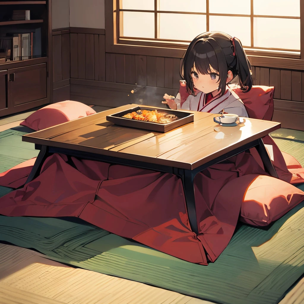 Kotatsu and girl