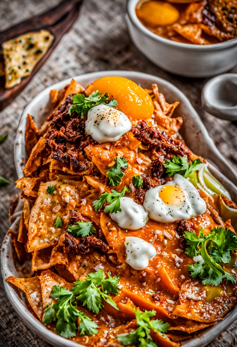 Chilaquiles, mexican food created with SeaArt AI