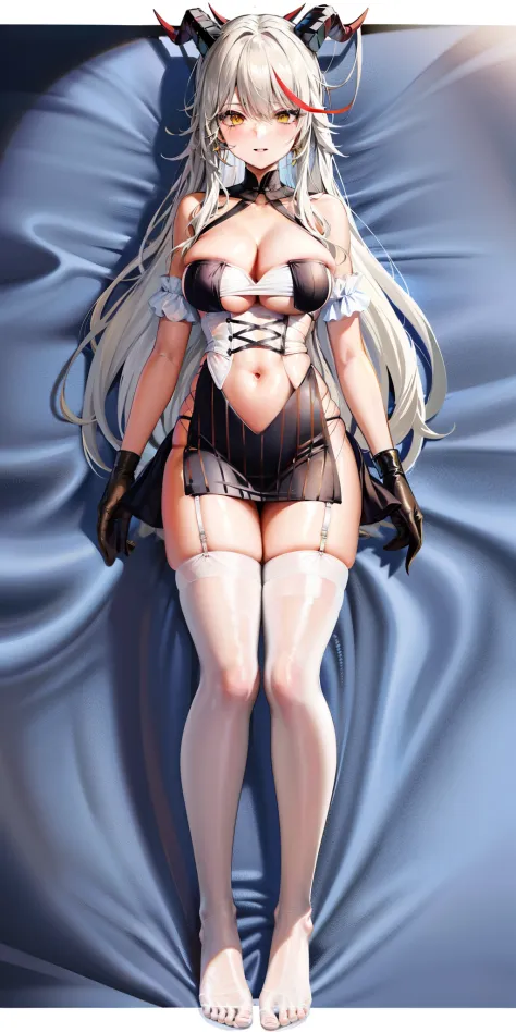 One in a sailor suit、Anime character of woman with cat ears, Translucent liquid comes from《Azure route》videogame, azur lane style, 《Azure route》人物, Cute anime waifu wearing nice clothes, Blonde long-haired anime girl, Anime full body illustration, Kushat W...
