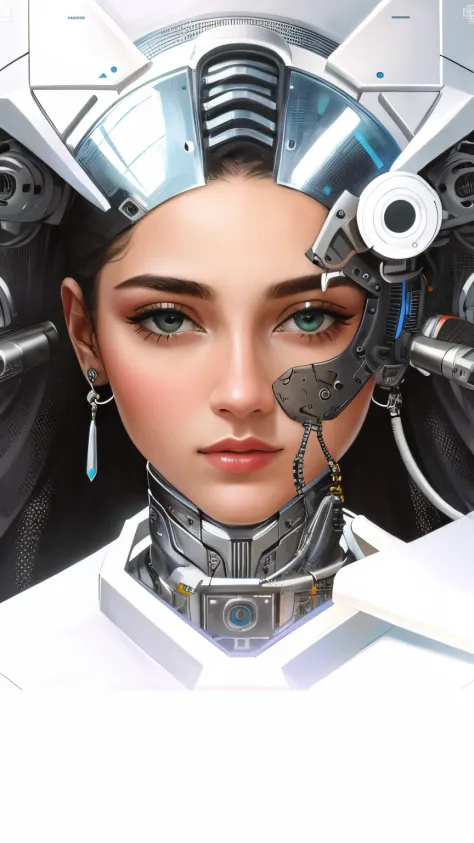 hum close UP of humanoid Detailed portrait of a humanoid Portrait of a futuristic humanoid, Retrato em close do humanoide, Retra...