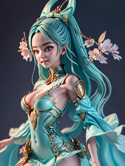 1 Mechanical Girl、a smile、((super realistic details))、portlate、globalillumination、Shadow、octan render、8K、ultrasharp、metals、Details of complex ornaments、cold color、Egyptian Detail、highly intricate detail、Realistic light、CGSoation Trends、radiant eyes、Facing ...
