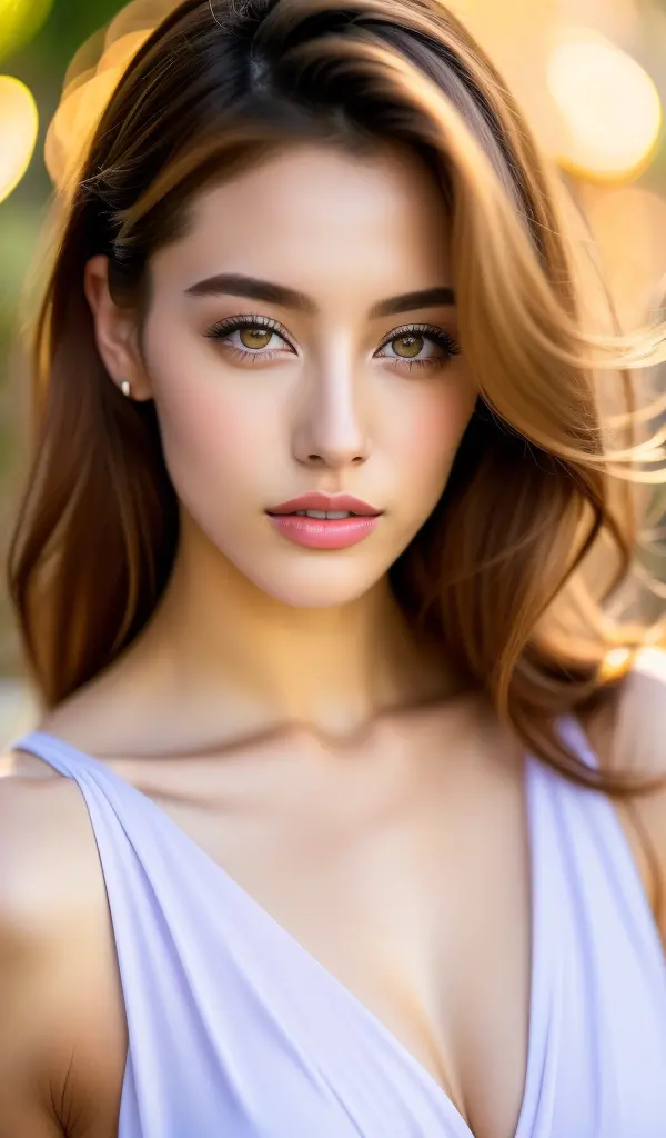 Fashion model 25 years old [[[close-up]]], [[[chest]]], [[[neck]]], [[[shoulders]]], Perfect eyes, Perfect iris, Perfect lips, P...