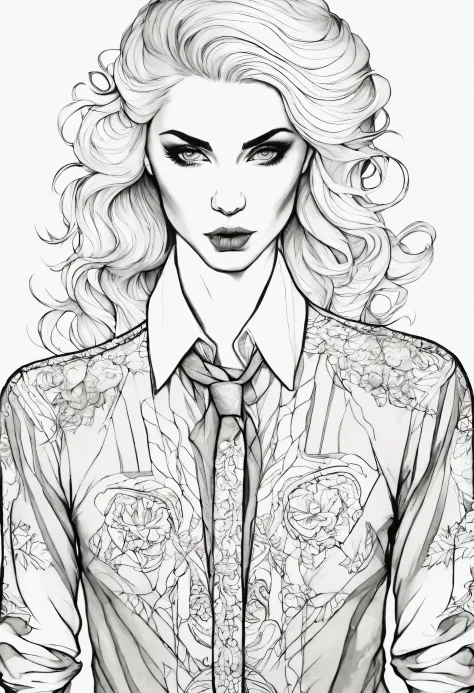 Kelly McKernan style, peculiarity, sportrait, A half body, Wearing a fine shirt, The face is very detailed, beautifuldetails, Focus sharp