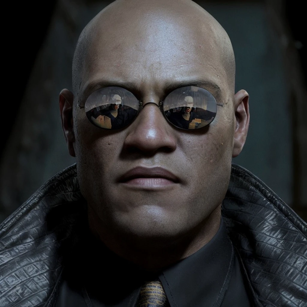 Laurence Fishburne Morpheus created with SeaArt AI