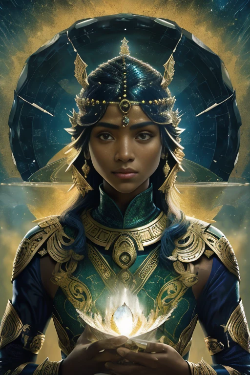(full portrait), (half plane), 独奏, detailed background, face detailed, (stonepunkAI, stone theme: 1.1), wise, (Female One), (native american), (cute hair, plaits: 0.2), Shaman, penetrating septum, mistic, (gorgeous face), ((looking at the camera)), dizzying, head tilted upwards, (eyes locked, serene expression), calm, brooding, Seafoam Green shredded clothing, prayer beads, tribal jewelry, feathers on the hair, TOCADO:0,33, jade, obsidian, detailed clothing, neckleace, textura de pele realista, (particle floating, whirlwind of water, embers, ritual, maelstrom, Tuuli: 1.2), sharp focus, volumeric lighting, good highlights, good shading, subsurface scatter, intrikate, highy detailed, ((Kinematic )), dramatic, (high qualiy, awardwinning, Masterpiece artwork: 1.5), (photorrealistic: 1.5), (Intricate symmetrical war painting: 0.5),