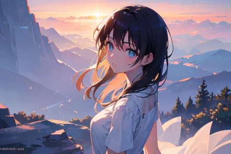 Create exquisite illustrations reminiscent of Makoto Shinkai's style, It has ultra-fine details and top-notch quality. Create a ...