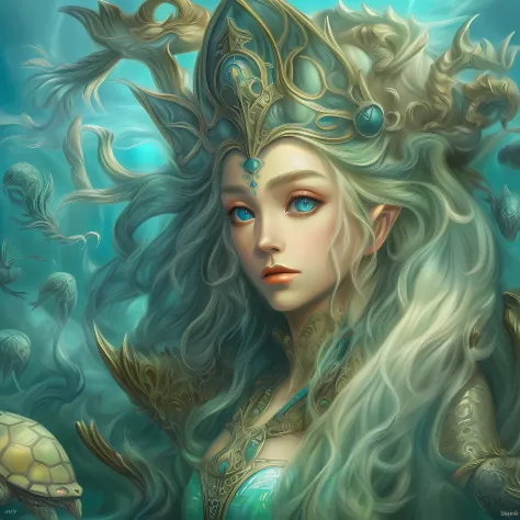 fantasy art [[undersea art 1.6]] (masterpiece:1.5), highly detailed, best quality, highres, [undersea] castle underwater(1.6 bes...