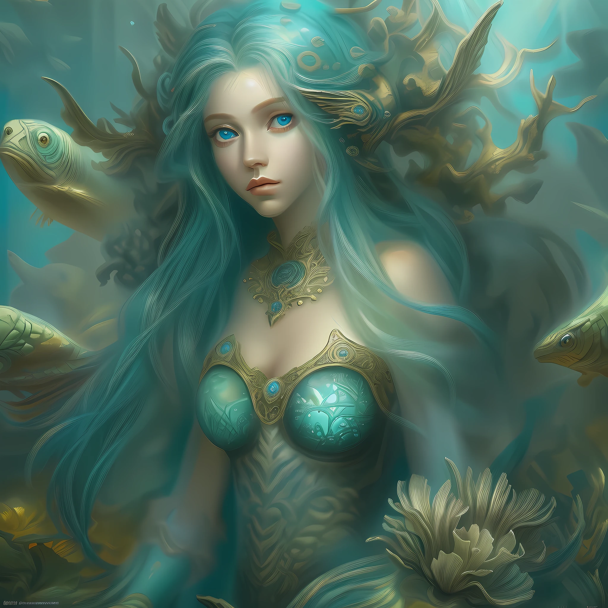 fantasy art [[undersea art 1.6]] (masterpiece:1.5), highly detailed, best quality, highres, [undersea] castle underwater(1.6 best details, fantasy art, Masterpiece, best quality) [[undersea scene]] female, elf  [anatomically  best detailed] (fantasy art, Masterpiece, best quality: 1.4), ultra feminine, druid, cleric of sea, (intricate details, fantasy art, Masterpiece, best quality: 1.4) with a long curvy hair, light green hair, blue eyes, (fantasy art, Masterpiece, best quality), ((beautiful delicate face)), Ultra Detailed Face (1.6 intricate details, fantasy art, Masterpiece, best quality), an undersea setting background, an epic turtle (intricate details, fantasy art, Masterpiece, best quality: 1.5)  fantasy sea, underwater light, [[natural sea life elements]], sun rays,  dynamic atmosphere, soft light, dynamic light, high details, best quality, 8k, [ultra detailed], masterpiece, best quality, (extremely detailed), dynamic angle