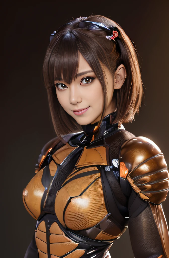 (high resolution,masterpiece,best quality,extremely detailed CG, anime, official art:1.4), realistic, photo, amazing fine details, all intricate, gloss and shiny,awesome many layers, 8k wall paper, 3d, sketch, kawaii, illustration,( solo:1.4), perfect female proportion,villainess, (fusion of dark brown cockroach and lady:1.4), (brown cockroach form lady:1.2), (brown cockroach lady:1.2), (fusion:1.2), (solo:1.4), (evil smile:1.2), muscular, abs, (cockroach brown exoskeleton bio insect suit:1.4), (cockroach brown exoskeleton bio insect armor:1.2), (brown transparency cockroach wing:1.4), (brown cockroach antennae:1.3),