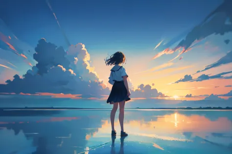 Create exquisite illustrations reminiscent of Makoto Shinkai's style, It has ultra-fine details and top-notch quality. Creating ...
