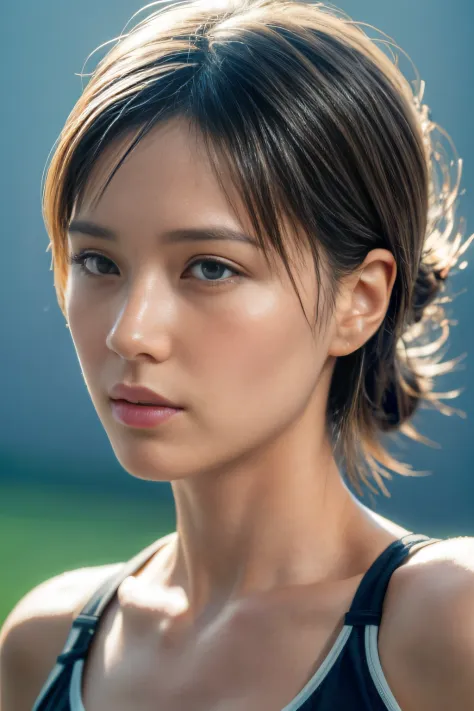 Sportsbra、(Photorealsitic:1.4)、(hyper realisitic:1.4)、(realisitic:1.3)、(Smooth lighting:1.05)、(Improved lighting quality in movi...