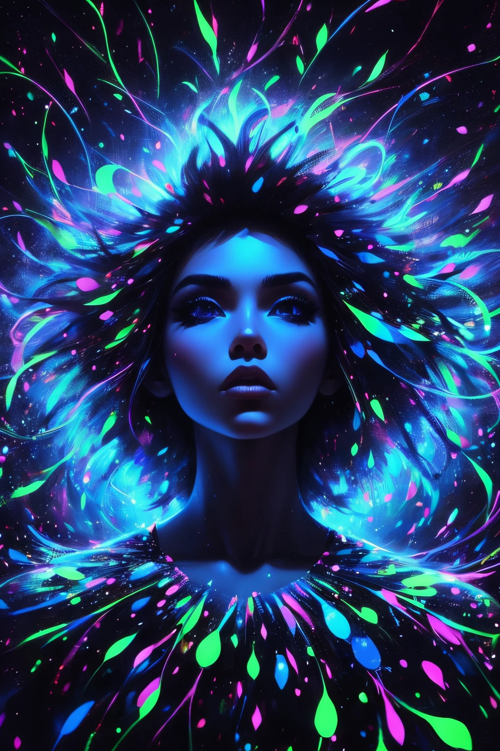 blacklight，1girl