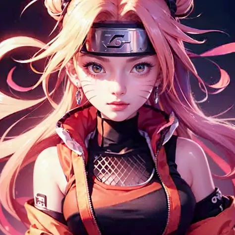generate Naruto from naruto anime, best quality, masterpiece, 1girl, (solo:1.1), raytracing, ultra detailed, 8k wallpaper, wide ...