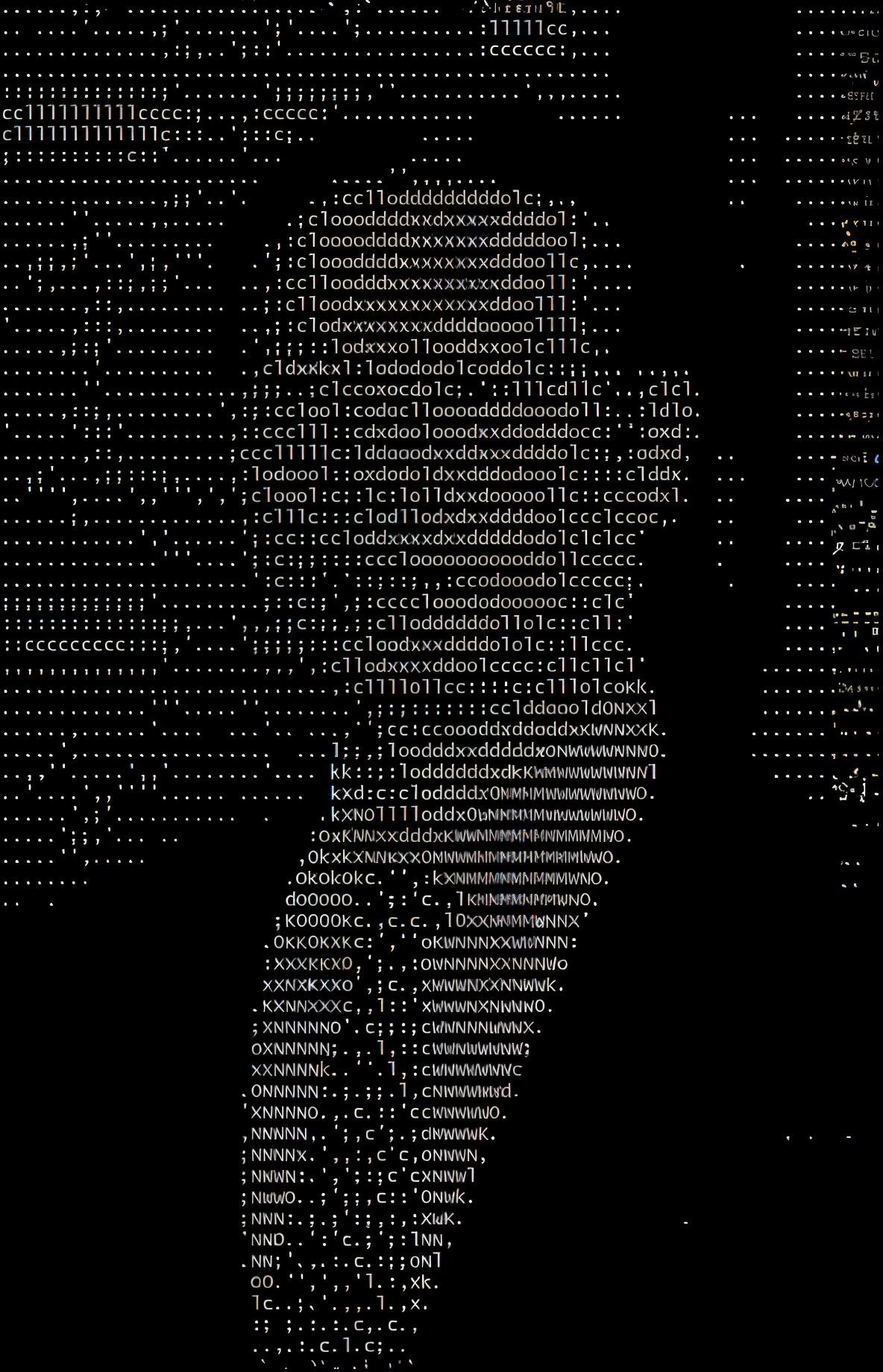 A close up of a person in a suit and tie with a number of words on it -  SeaArt AI