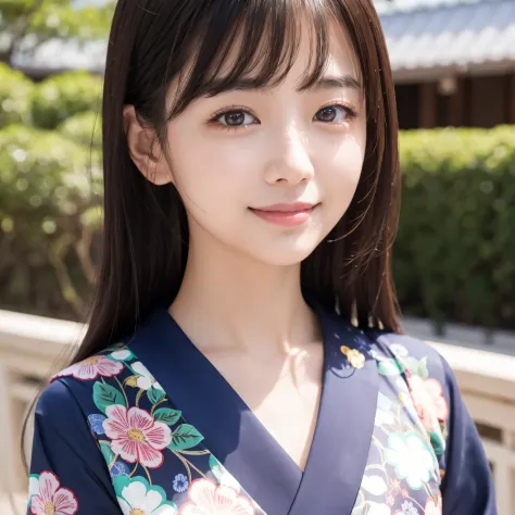 Beautiful woman in neat Japanese clothes、((best qualtiy、8k masterpieces:1.3))、foco nítido:1.2、(ultra beautiful faces:1.0)、(shinny skin:1.0)、photos realistic、A dark-haired、Video Lighting、High-definition eyes and face、Video Lighting、Japan Idol Actress、from t...