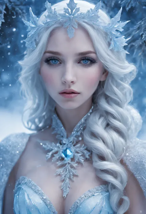 Snow Queen,Ice Palace,magical - SeaArt AI