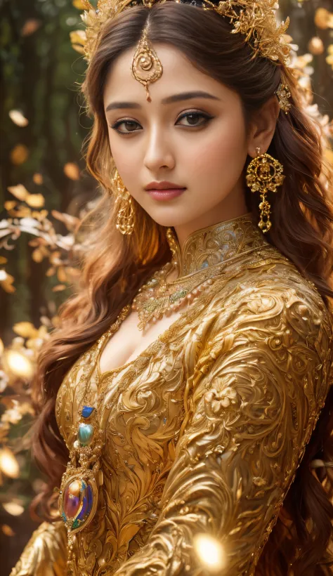 Face mix of Anushka Shetty and Nayanthara, a masterpiece ultrarealistic ultradetailed portrait of a beautiful girl in incredible...