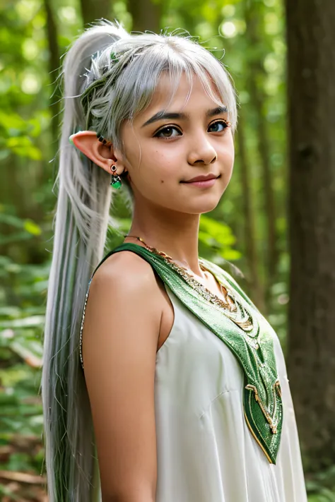 nahida_genshin, 8k, hd, inpainting, (elf ears, pointy ears), olive skin, earrings