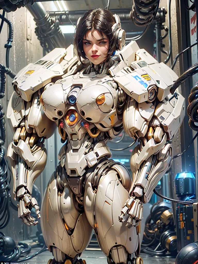 beautiful female sex droid:1.5), (female mecha cyborg face:1 - SeaArt AI