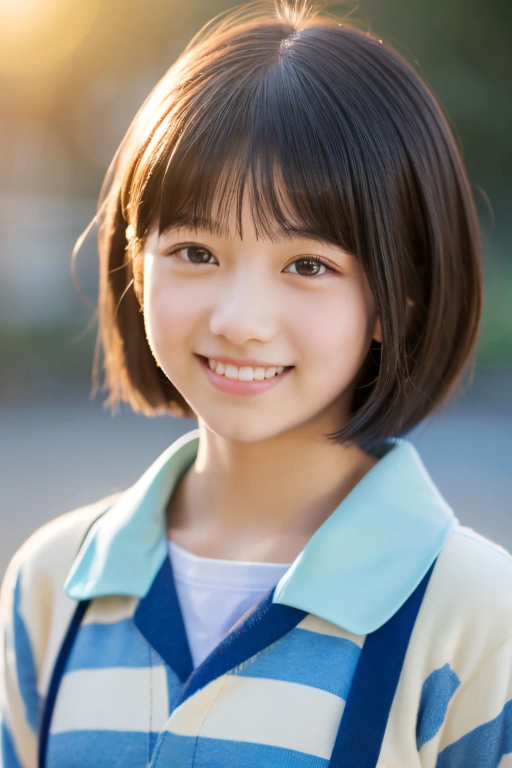 Cute junior high school student, Mini One Piece, Photorealsitic, short ...