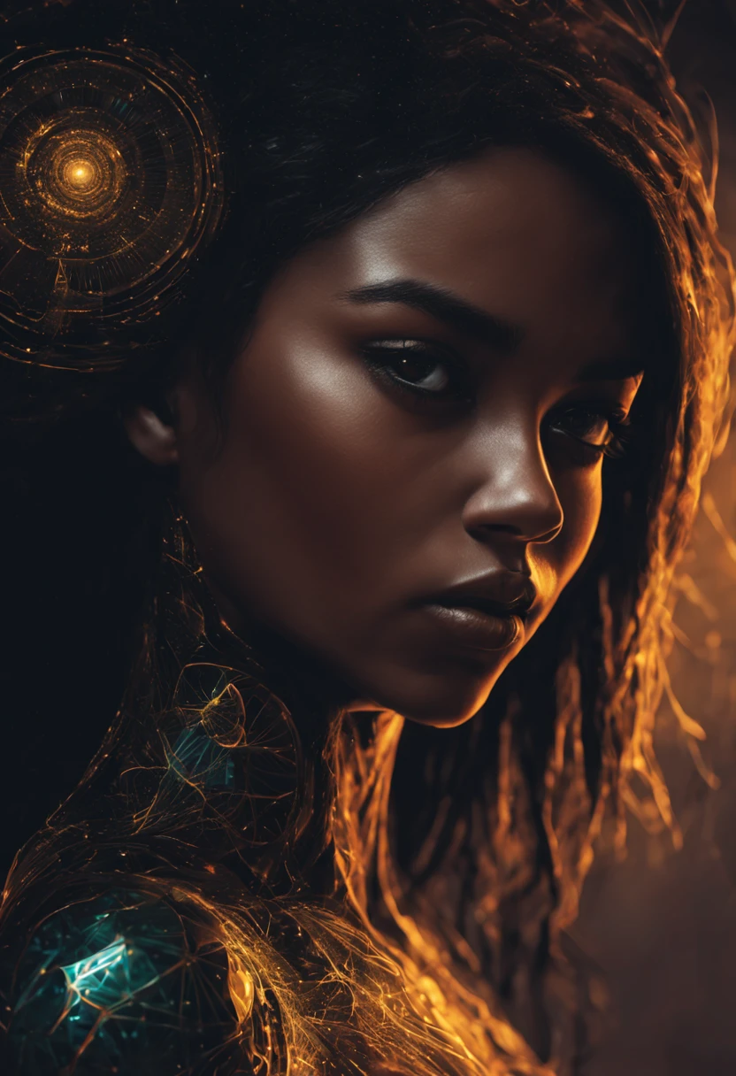 Portrait style Andreas Rocha of a dazzlingly beautiful mulatto girl with  regula - SeaArt AI