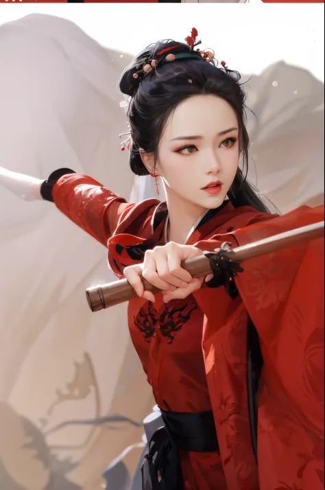 Ren Ruyi wears red gauze in the play，Half masked，dancing lightly，Both pure and lustful，Show your gracefulness。Such her，It seems ...