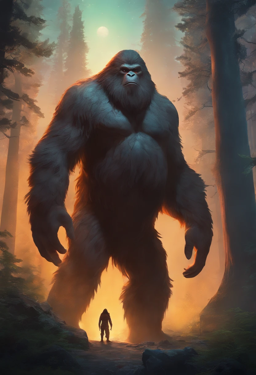 ((top-quality, 8K, tmasterpiece: 1.3)) Turnaround bigfoot, realistic ...