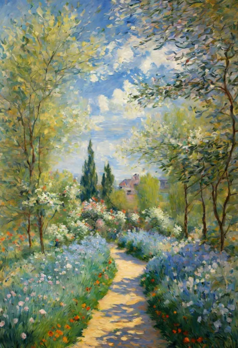 by Claude Monet, spring, Enhance, intricate, (best quality, masterpiece, Representative work, official art, Professional, unity ...