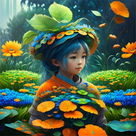 plant girl, monet, blue, orange, grey, ShoeAI

(best quality,4k,8k,highres,masterpiece:1.2),ultra-detailed,(realistic,photoreali...