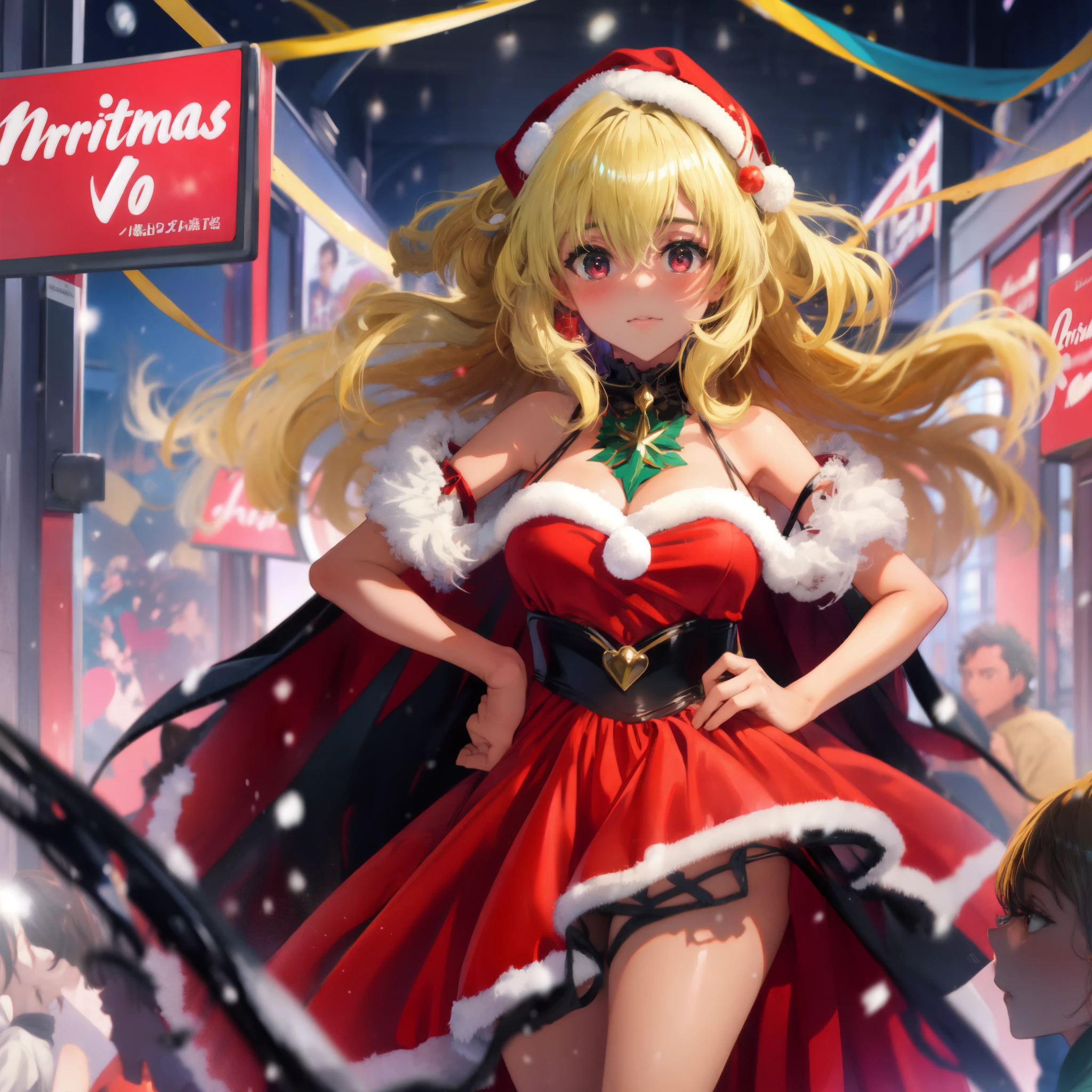 Yami con atuendo navideño