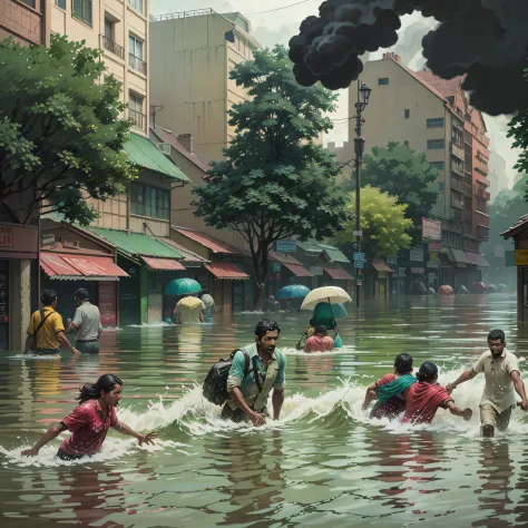 The bustling streets of Chennai an Indian City are submerged as heavy rains have caused widespread flooding, Meanwhile, a raging...