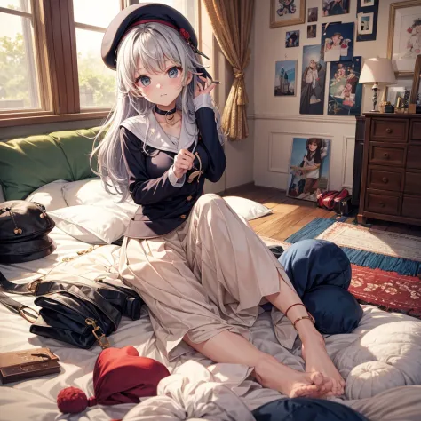 Seriously cute Jaiko、sexypose、beret、cartoonist、Gorgeous room