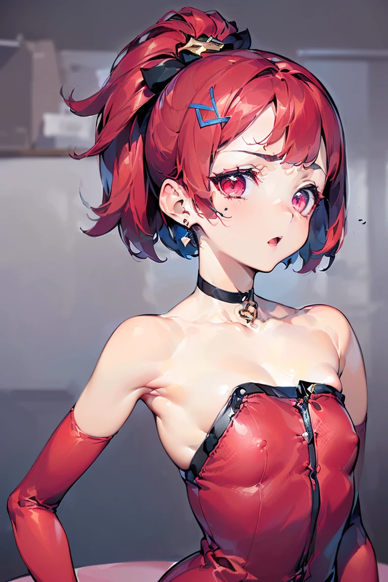 masterpiece,best quality,(((flat color)),((lineart)), 1girl,breasts,choker,earrings,hair ornament, hair ribbon,jewelry,open mouth, red eyes,red hair, solo,x
hair ornament,short hair,((abstract art),((emotionless face)),(cold face)),closed mouth,warm tones,minuo,Negative prompt: too many fingers,long neck,lowres,bad anatomy,bad hands,text,error, missing fingers,extra digit,fewer digits,cropped,worst quality,low quality,normal quality,jpeg artifacts,signature,watermark,username,blurry,bad feet,futa,((poorly drawn hands)),((poorly drawn face)),((mutation),(deformed)),((ugly),blurry,((bad anatomy),((bad proportions)),(extra limbs),cloned face,(((disfigured)),((more than 2 nipples)),(((adult))),out of frame,ugly,extra limbs,(bad anatomy),gross proportions,(malformed limbs),((missing arms)),((missing legs)),(((extra arms))),(((extra legs))),mutated hands,(fused fingers),(too many fingers),((long neck)),missing fingers,extra digit,fewer digits,bad feet,