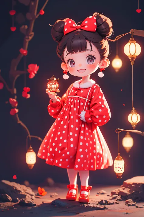 [(A cute smiling brunette girl :1.2)(small and cute baby)(Clean the skin)(Happy)][(Minnie&#39;fanciful) , KIDS ILLUSTRATION , cl...